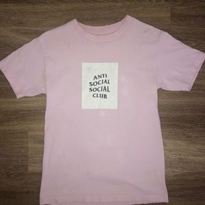 Antisocial social club shirt pink
